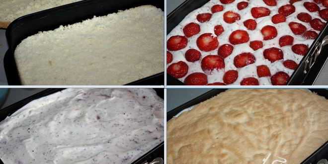 Рецепт пирожные с клубникой