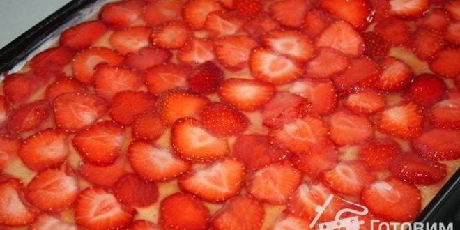 Рецепт пирожные с клубникой