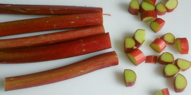 Рецепт пирожные с ревенем и кокосом