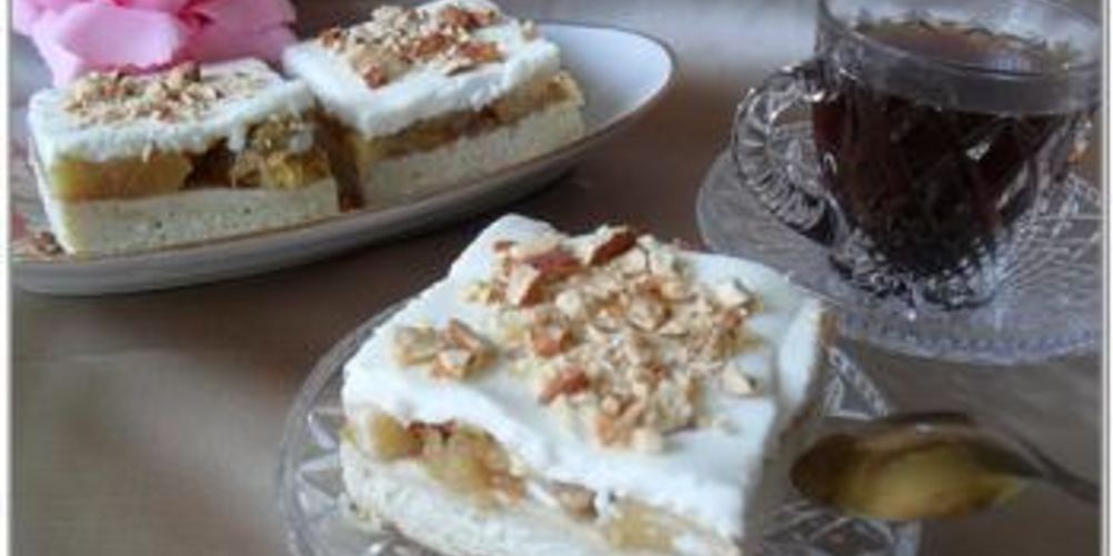 Рецепт пирожные с ревенем и кокосом