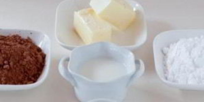 Рецепт пирожные с шоколадно-ванильной глазурью