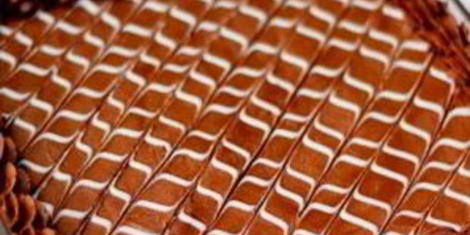 Рецепт пирожные с шоколадно-ванильной глазурью