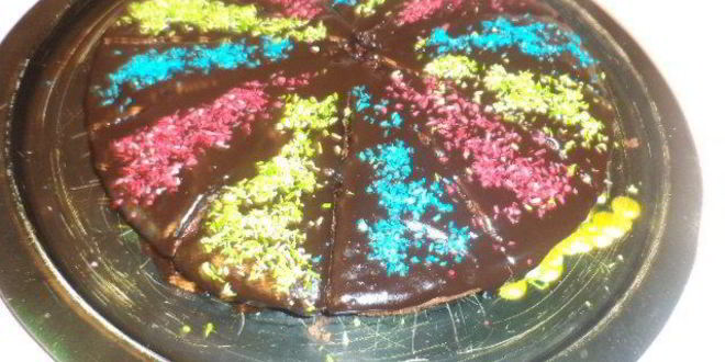 Рецепт разноцветное пирожное