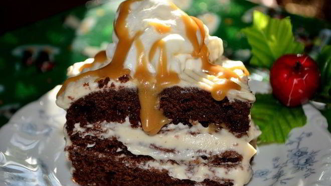 Рецепт Шоколадна-карамельного брауни