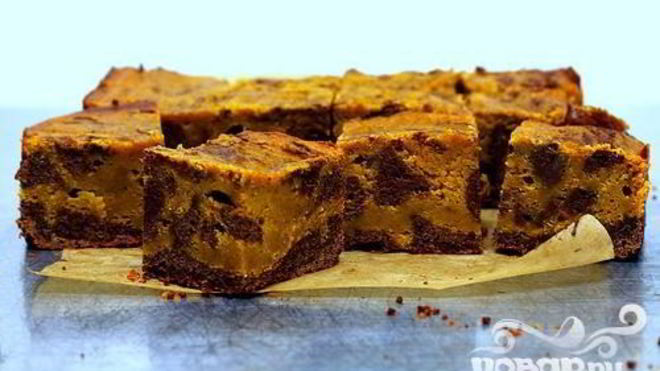 Рецепт Тыквенно-шоколадные пирожные