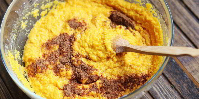 Рецепт тыквенного брауни с кэробома