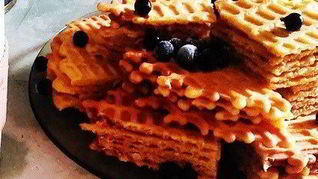 Рецепт Ванильно-медовое вафельное пирожное