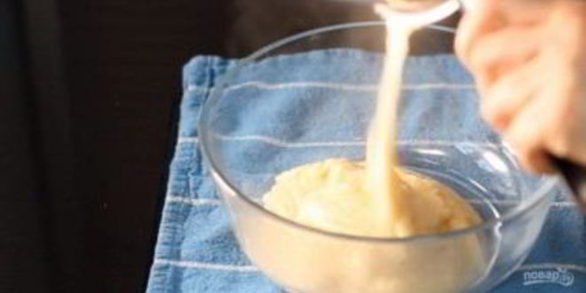 Рецепт заварные пирожные с молочным кремом