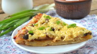 Рецепт пиццы с грибами