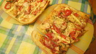 Рецепт пиццы с курицея