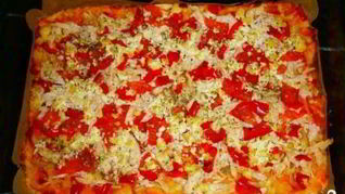 Рецепт Диетическая пицца без муки