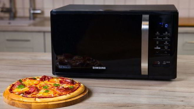 Рецепт Домашняя пицца в микроволновке Samsung