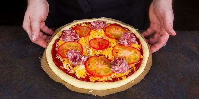 Рецепт домашняя пицца в микроволновке samsung