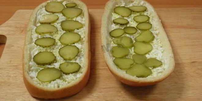 Рецепт ленивая пицца из батона в духовке