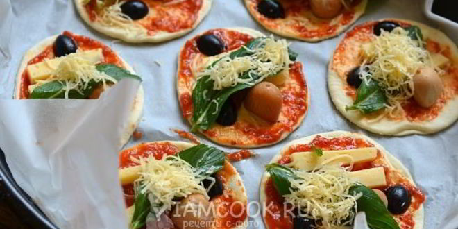 Рецепт мини-пицца