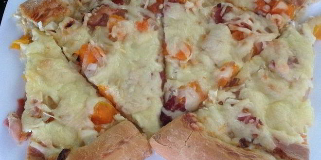 Рецепт осенняя пицца с тыквой и беконом