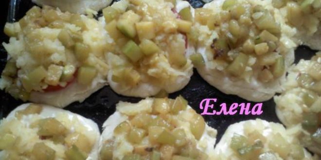 Рецепт овощная мини-пицца