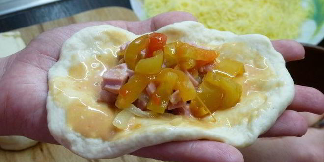 Рецепт пицца булочка