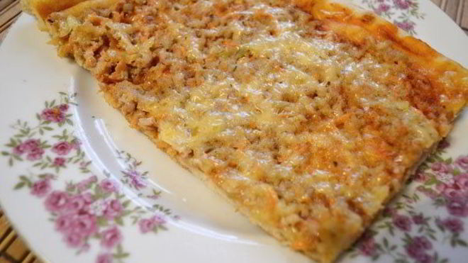 Рецепт Пицца домашняя с фаршем