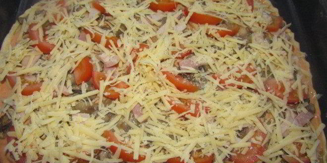 Рецепт пицца грибная