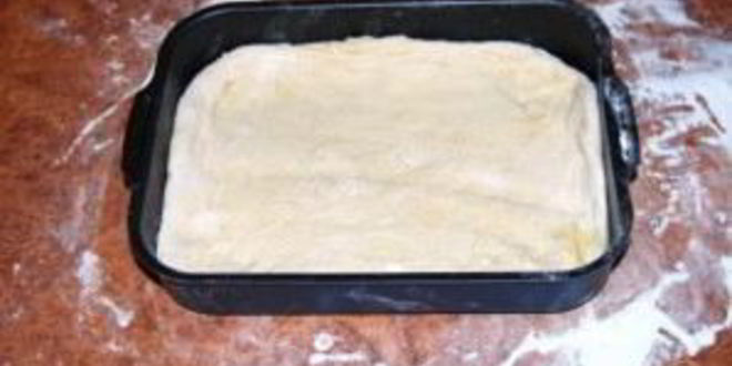 Рецепт пицца из пирожкового теста