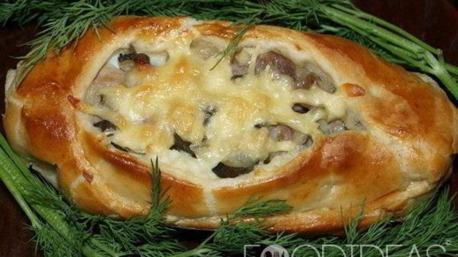 Рецепт Пицца Лодочки на слоеном тесте