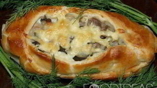 Рецепт Пицца Лодочки на слоеном тесте