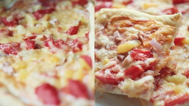 Рецепт Пицца на дрожжевом тесте с перцем и ветчиной