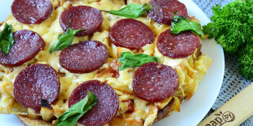 Как приготовить пицца на картошке фри