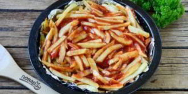 Рецепт пицца на картошке фри