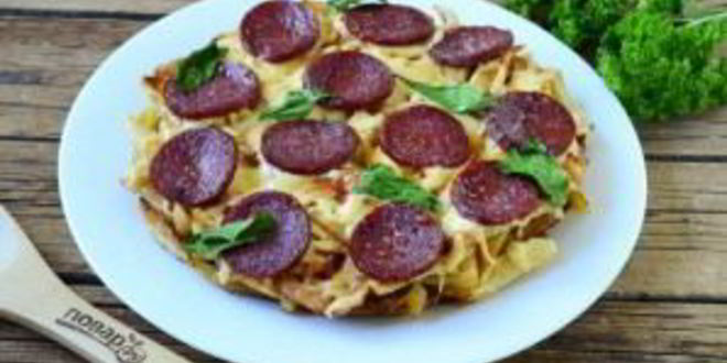 Рецепт пицца на картошке фри