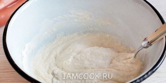 Рецепт пицца на кефире на сковороде