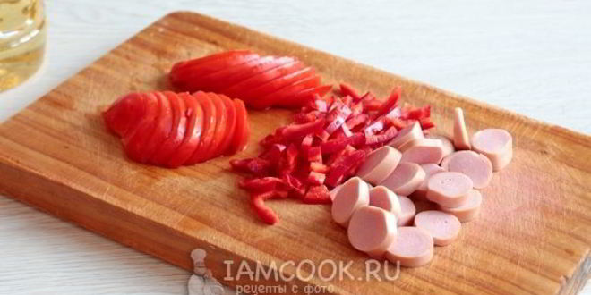 Рецепт пицца на кефире на сковороде