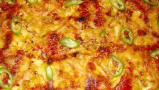 Рецепт Пицца на кефире с курицей в духовке