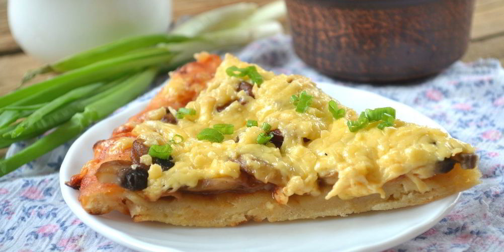 Рецепт ленивая пицца из батона в духовке