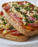 Пицца на хлебе