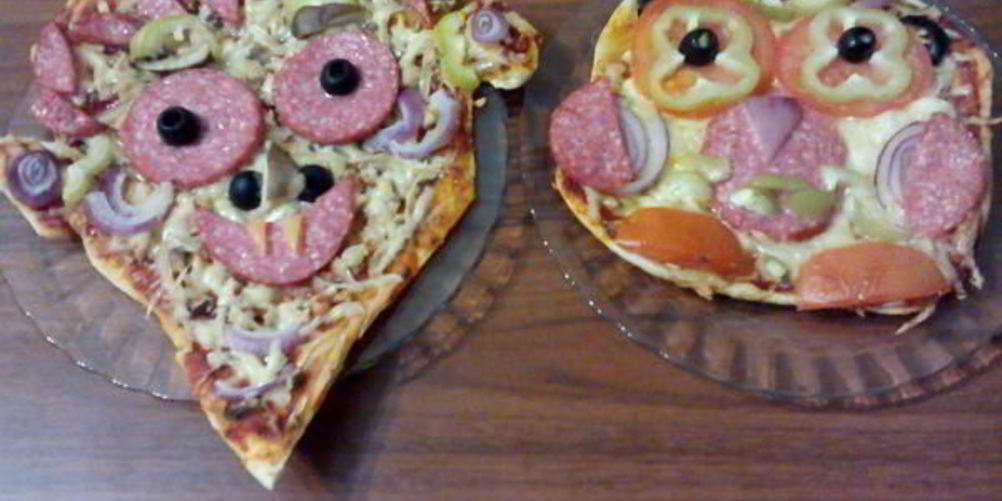 Как приготовить пицца на хэллоуин — дракула и сова
