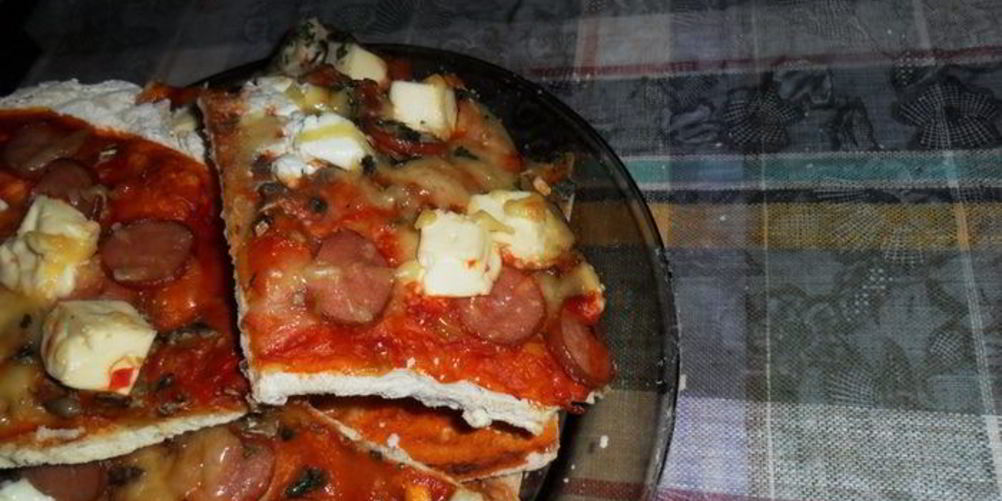 Рецепт пицца из пирожкового теста