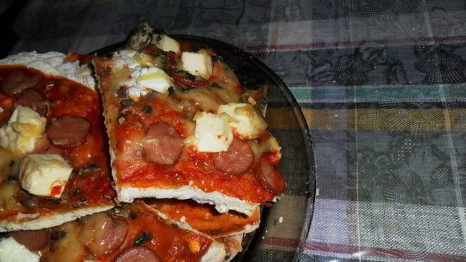 Рецепт Пицца на основе из тонкого теста