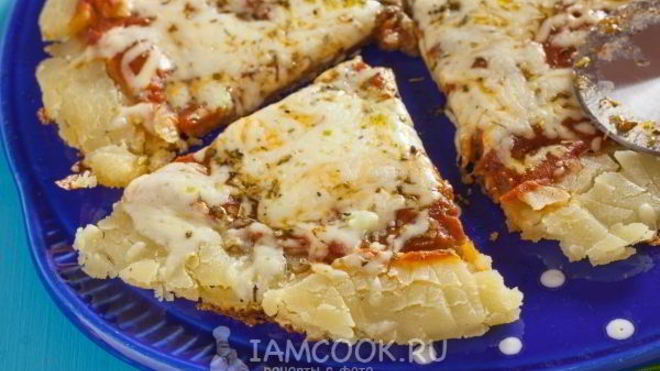 Рецепт Пицца на сковороде без муки