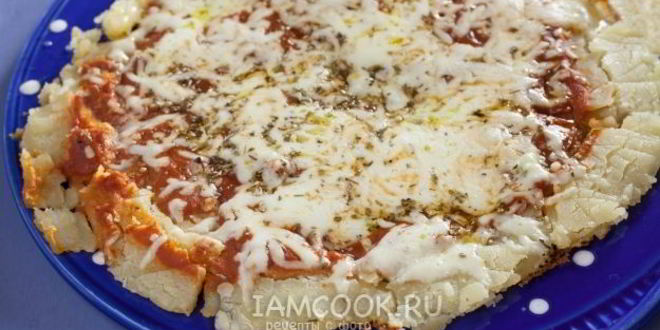 Рецепт пицца на сковороде без муки