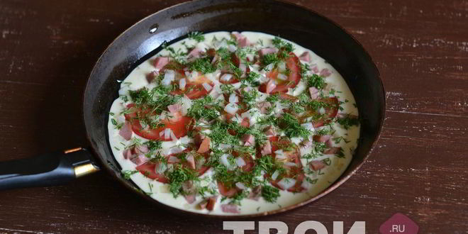 Рецепт пицца на сковороде