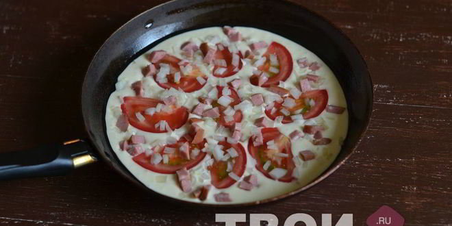 Рецепт пицца на сковороде