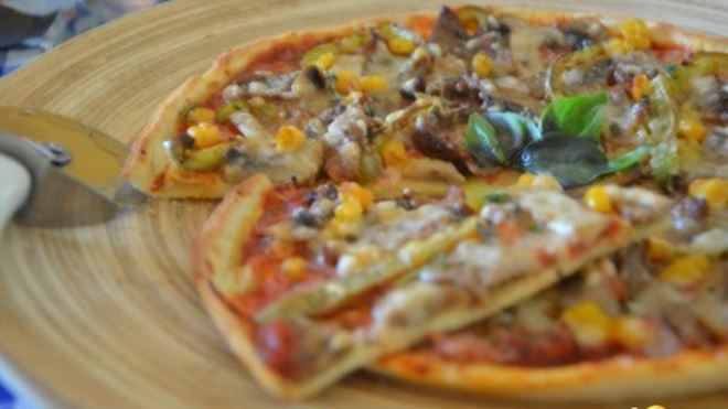 Рецепт Пицца на тончайшем корже