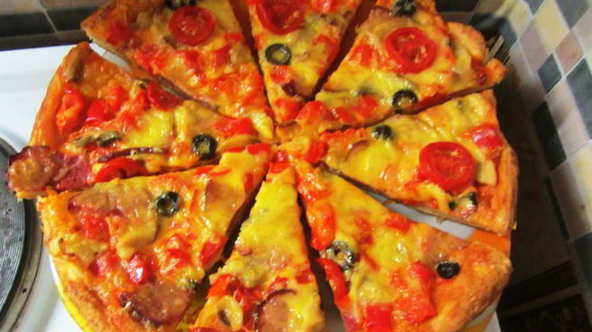 Рецепт Пицца Новосибирская