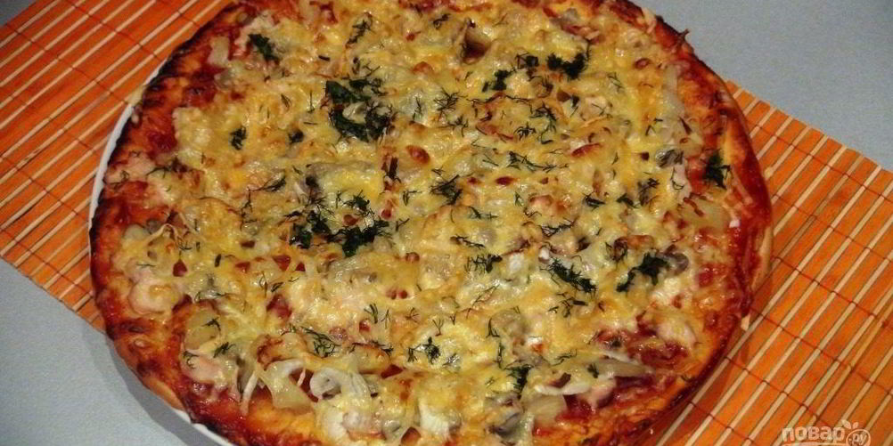 Рецепт пицца с морепродуктами в духовке