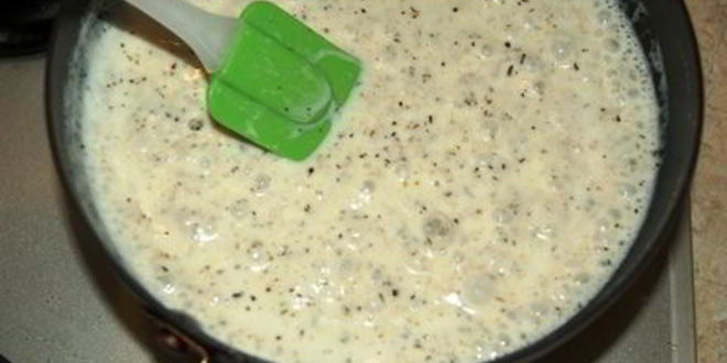 Рецепт пицца с белым соусом и шампиньонами