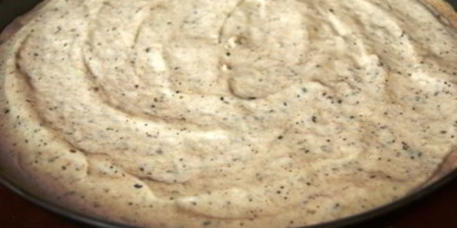 Рецепт пицца с белым соусом и шампиньонами