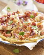 Пицца с грудинкой