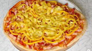 Рецепт Пицца с колбасой